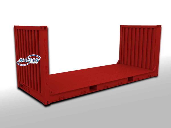 کانتینر 20 فوت فلت رک