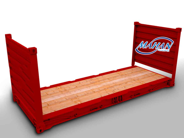 کانتینر 20 فوت فلت رک جمع شونده