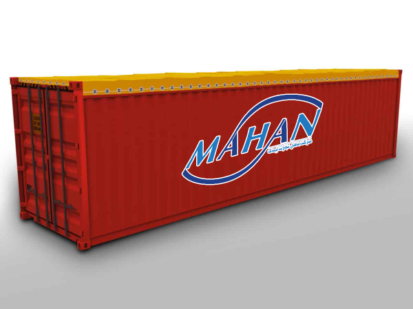 کانتینر 40 فوت اپن تاپ